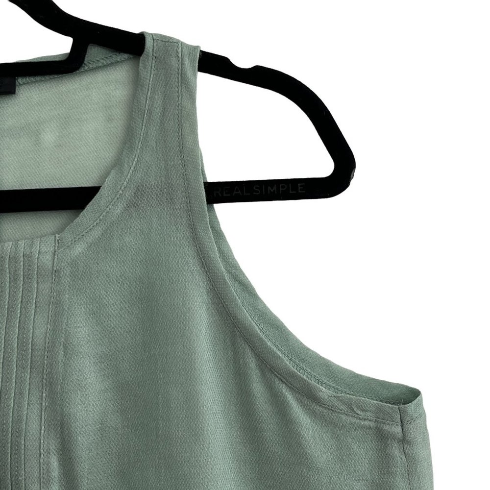 Emu Australia Green Maxi Dress Size Small Wool Silk Blend Semi-Sheer Side Slits - Picture 4 of 8